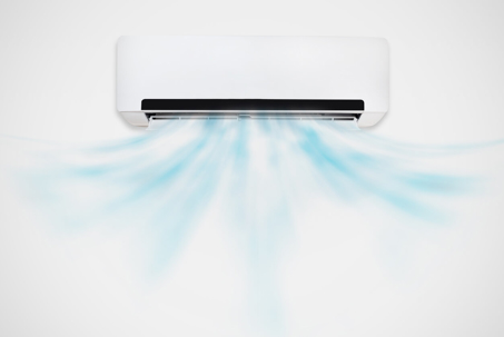 Ductless AC blowing cool air
