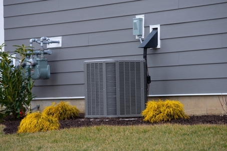 AC unit on the exterior of a home.