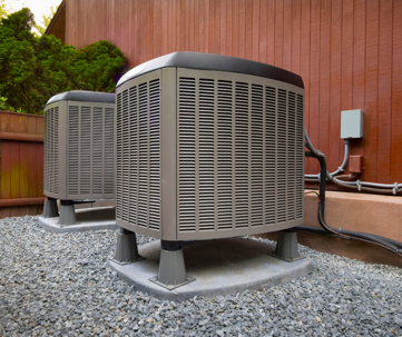 Two Outdoor Air Conditioning Units